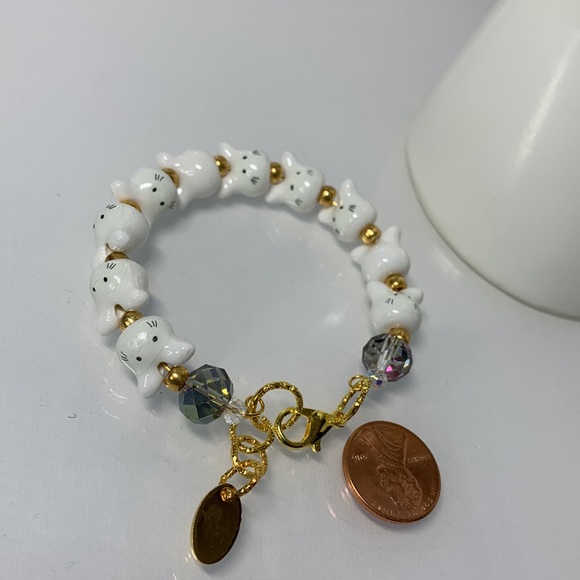 TOTORO CERAMIC NATURAL  BRACELET size 5 diameter - Picture 3 of 3